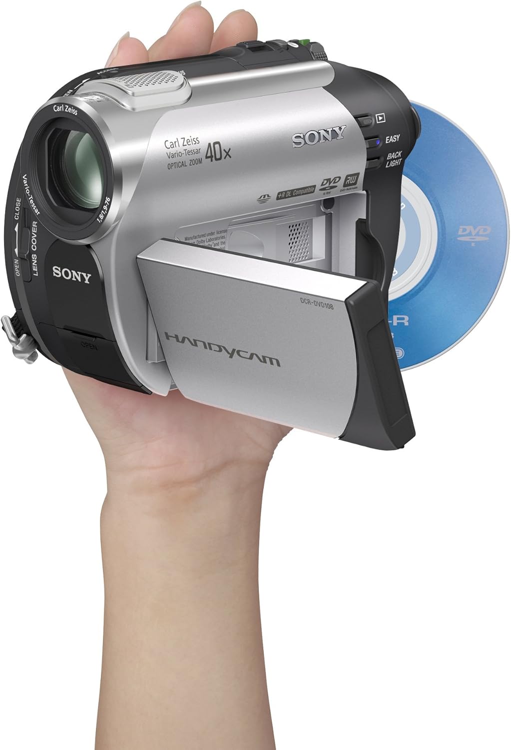 Sony DCR-DVD108 DVD Handycam Camcorder, 40x Optical Zoom, Renewed