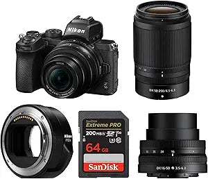 Nikon AMZE1NKZ50X2LENS Z 50 Mirrorless Camera Two-Lens Bundle