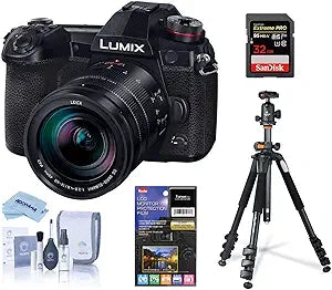 Panasonic G9 Lumix 4K Mirrorless Camera, 12-60mm Lens Bundle