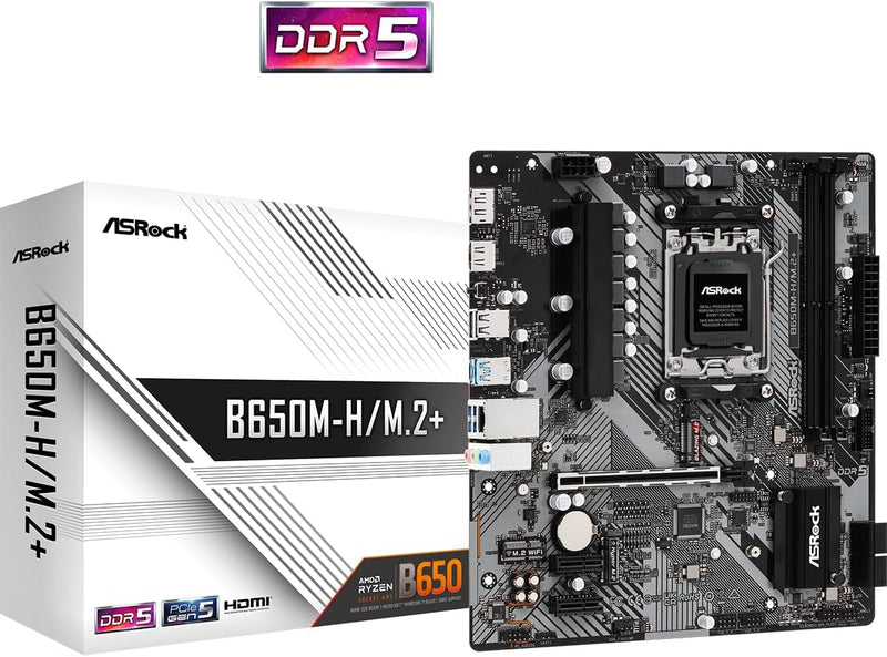 ASRock B650M-HM2 Motherboard DDR5 Ryzen 7000 Series — main product image