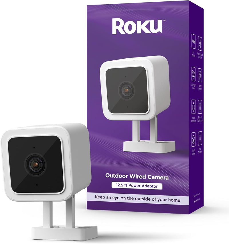 Roku CW20005 Outdoor Wired Home Security Camera — main product image