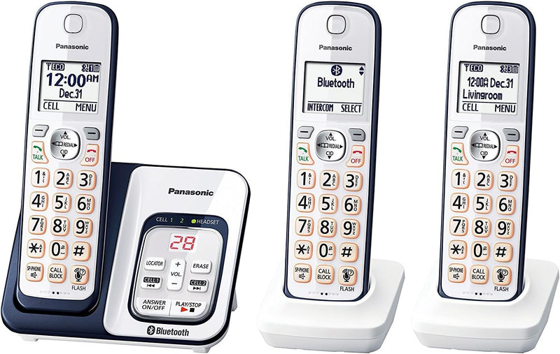 Panasonic KX-TGD563A Bluetooth Link2Cell Cordless Phone Renewed — main product image