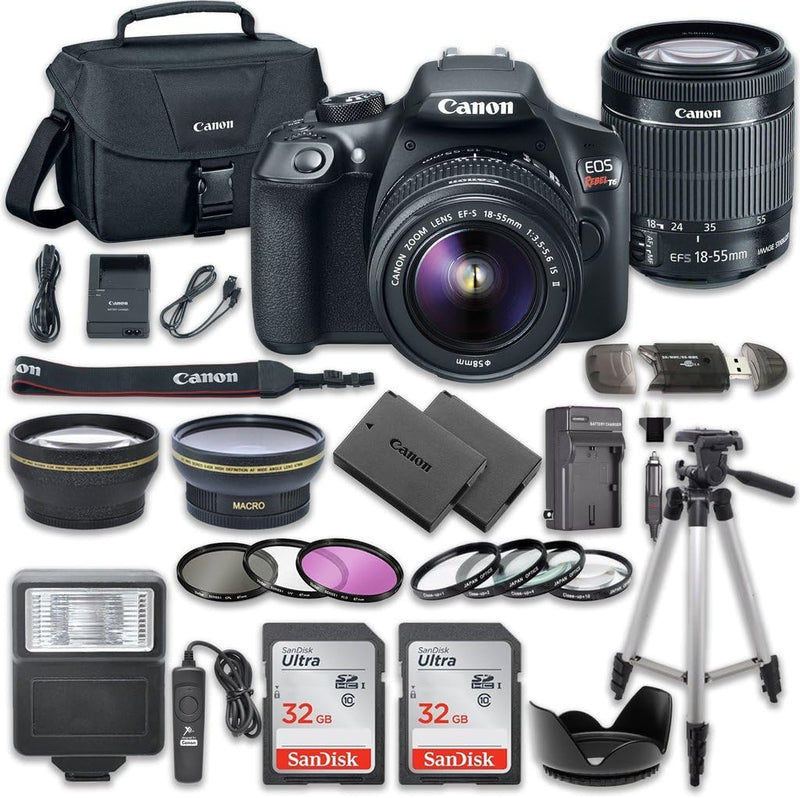 Canon 1 EOS Rebel T6 DSLR Camera with 18-55mm Lens Kit (Renewed) — main product image