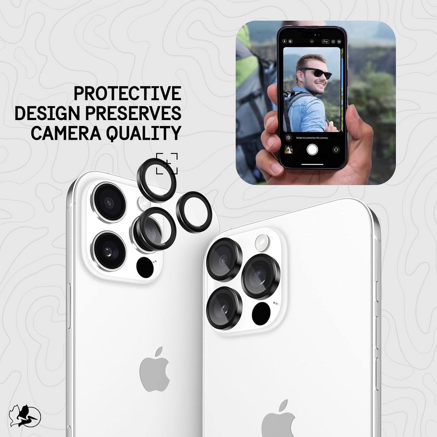 Pelican PP054508 iPhone 16 Pro Max/Pro Camera Lens Protector