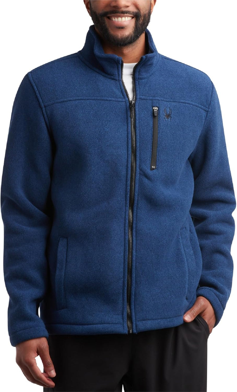 Spyder Brushed Heather Fleece Jacket Midweight Zip — main product image