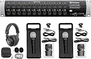 PreSonus STUDIOLIVE 24R: Digital Mixer, Rockville Headphones & Mic Bundle