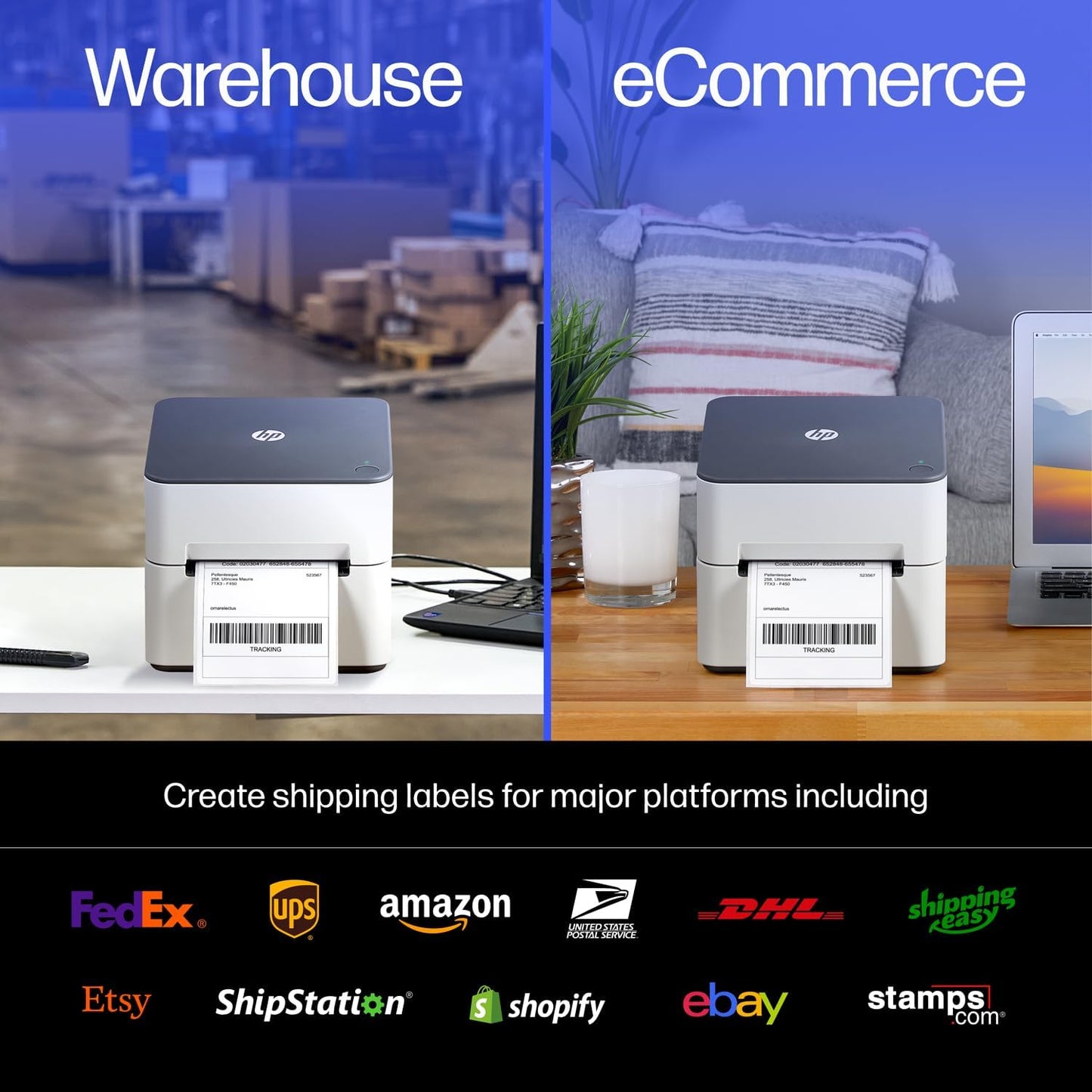 HP HPKE30-PARENT Direct Thermal Label Printer - 300 DPI, Ethernet