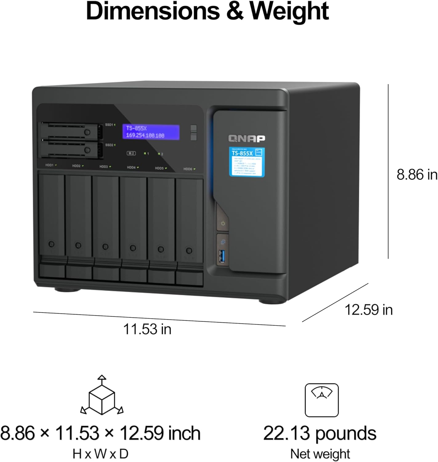 QNAP TS-855X-8G-US 8-Bay 10GbE High-Performance NAS