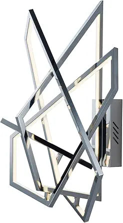 Misc Trapezoid 20" Wall Sconce - Polished Chrome Modern Light