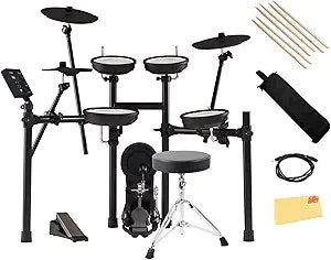 Roland TD-07KV V-Drums Electronic Drum Set Bundle Pro