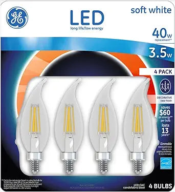 GE SG_B07CQBK1JB_US Candelabra LED Light Bulbs 4-Pack