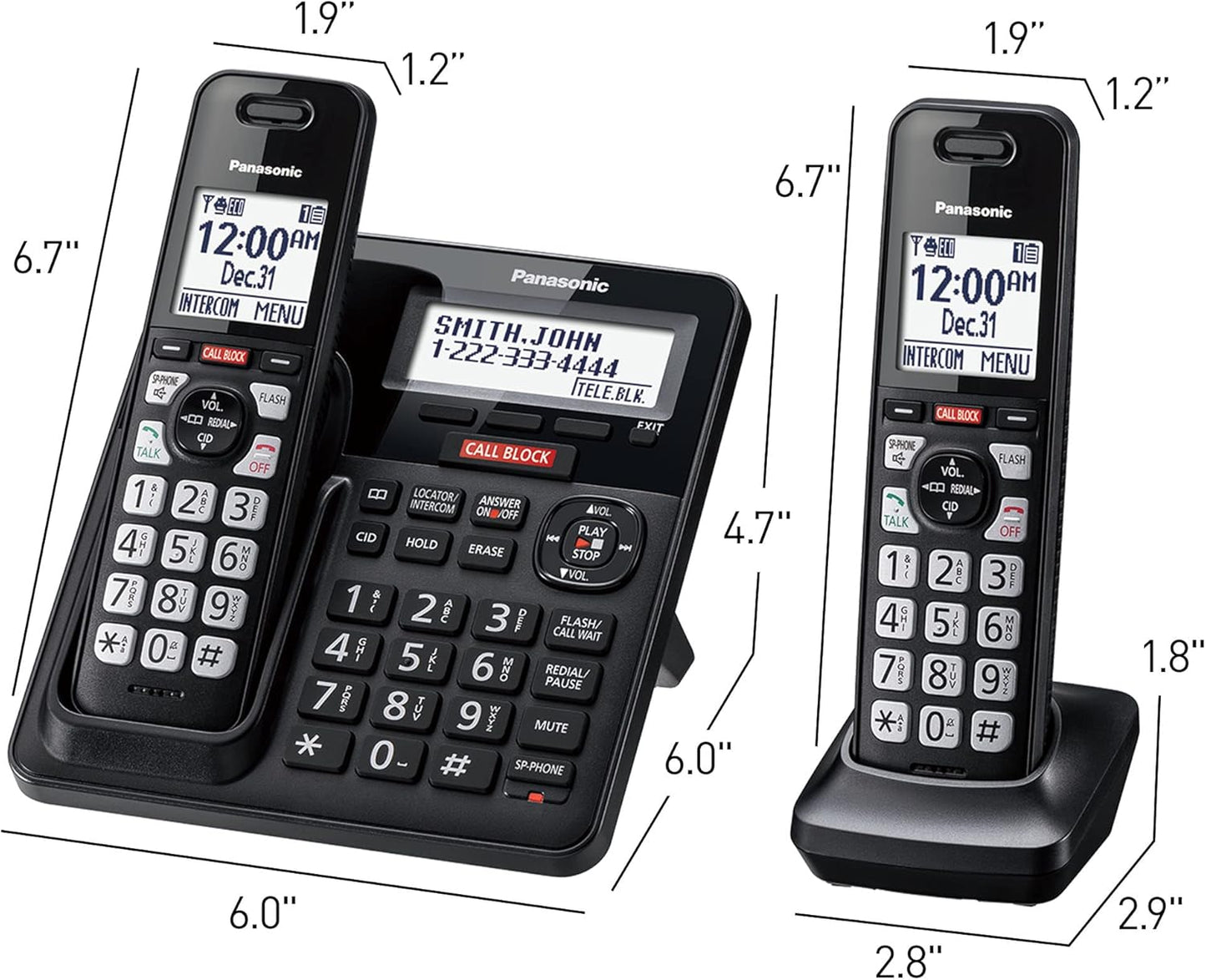 Panasonic KX-TGF944B Cordless Phone 4 Handsets