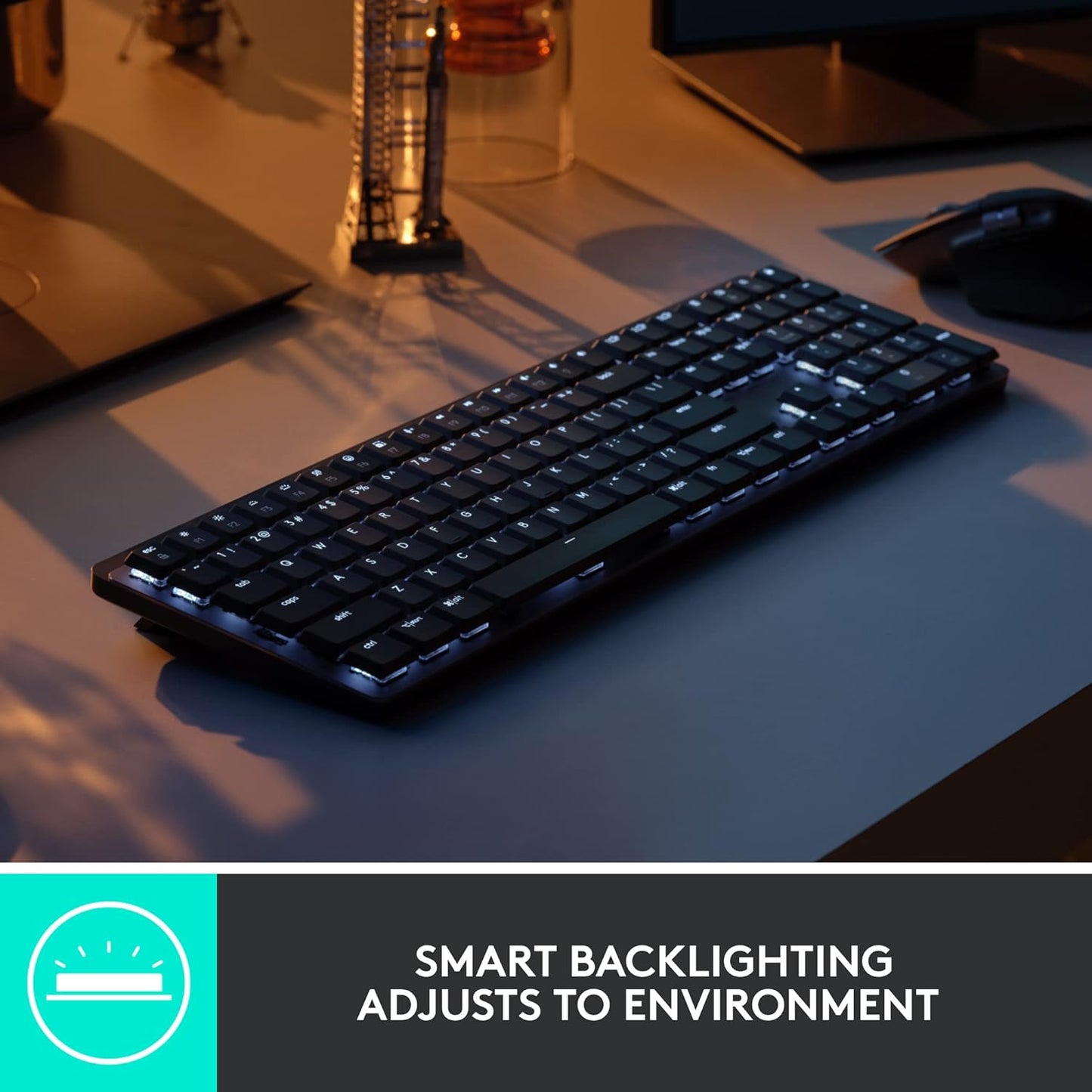 Logitech 920-010547 MX Mechanical Wireless Keyboard (Renewed)