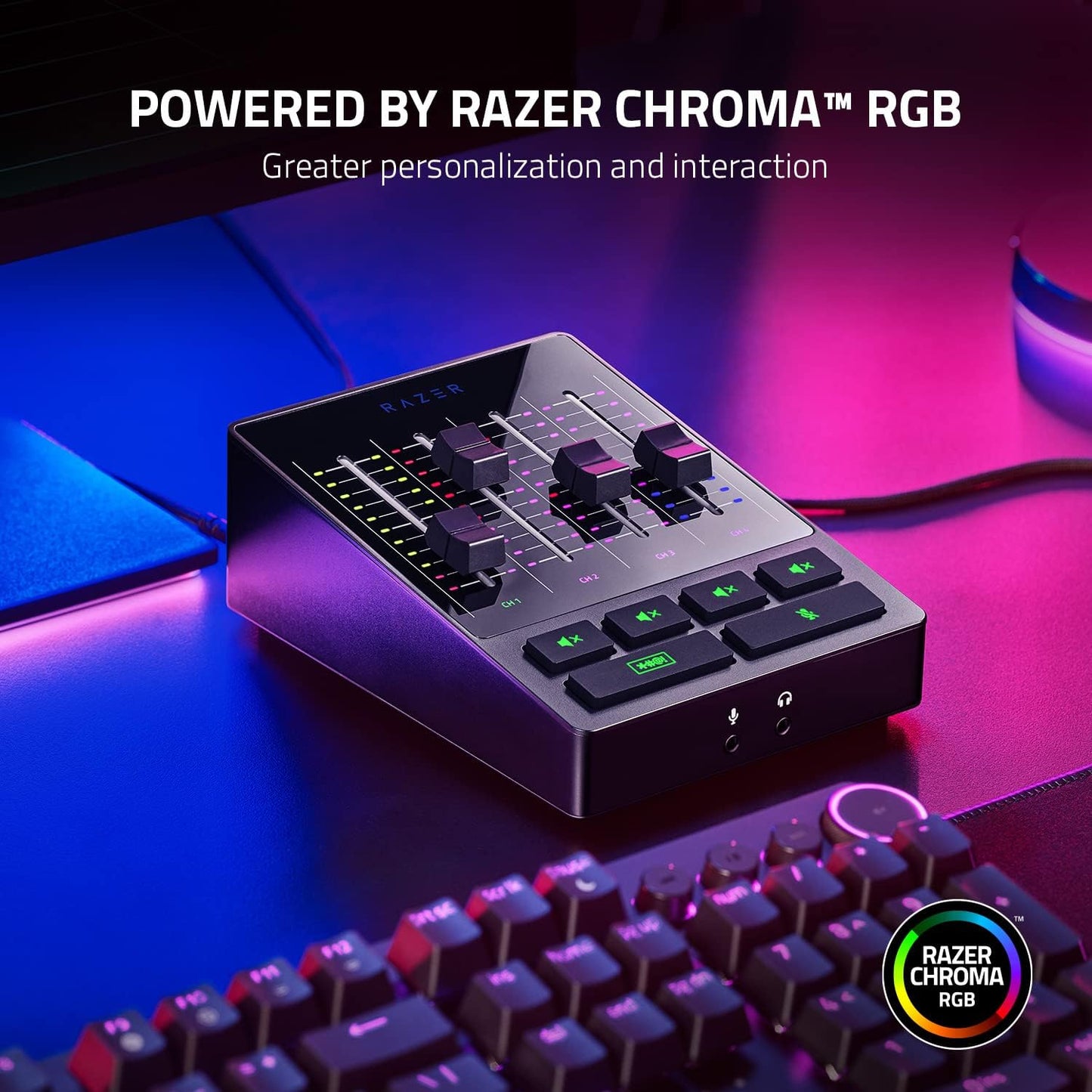 Razer Audio Mixer 4-Channel Streaming Chroma RGB Renewed
