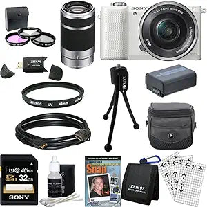 Sony E4SNILCE5000LW Alpha a5000 Camera Bundle