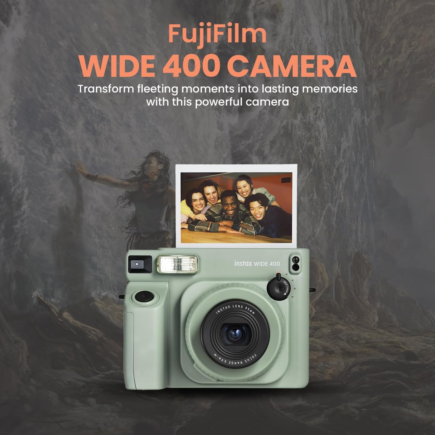 Fujifilm Instax Wide 400 Instant Camera Bundle