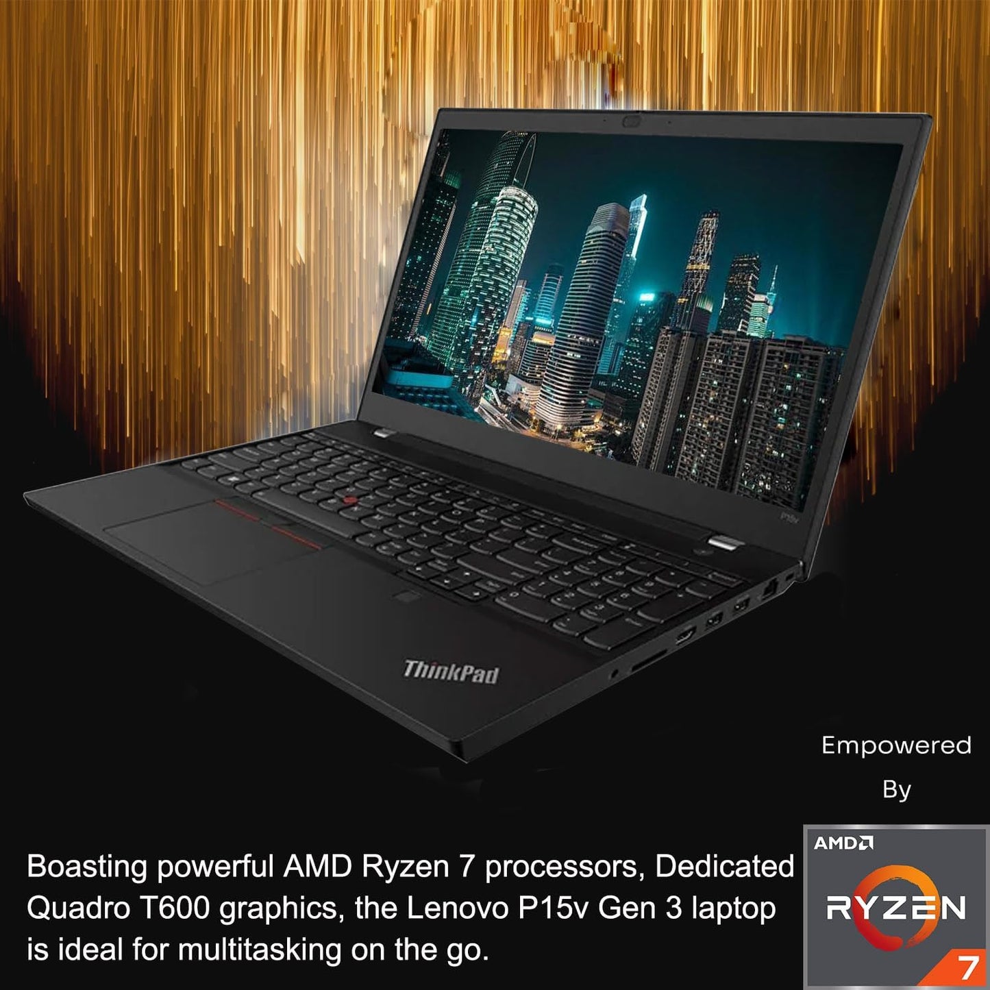 Lenovo ThinkPad P15v Gen 3: Ryzen 7, 64GB RAM, 2TB SSD, Quadro T600