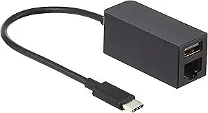 Microsoft JWL-00001 Surface USB-C Adapter - Ethernet, USB 3.0 — main product image