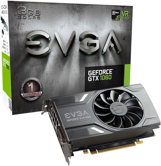 EVGA 03G-P4-6162-KR GTX 1060 3GB SC Gaming Graphics Card