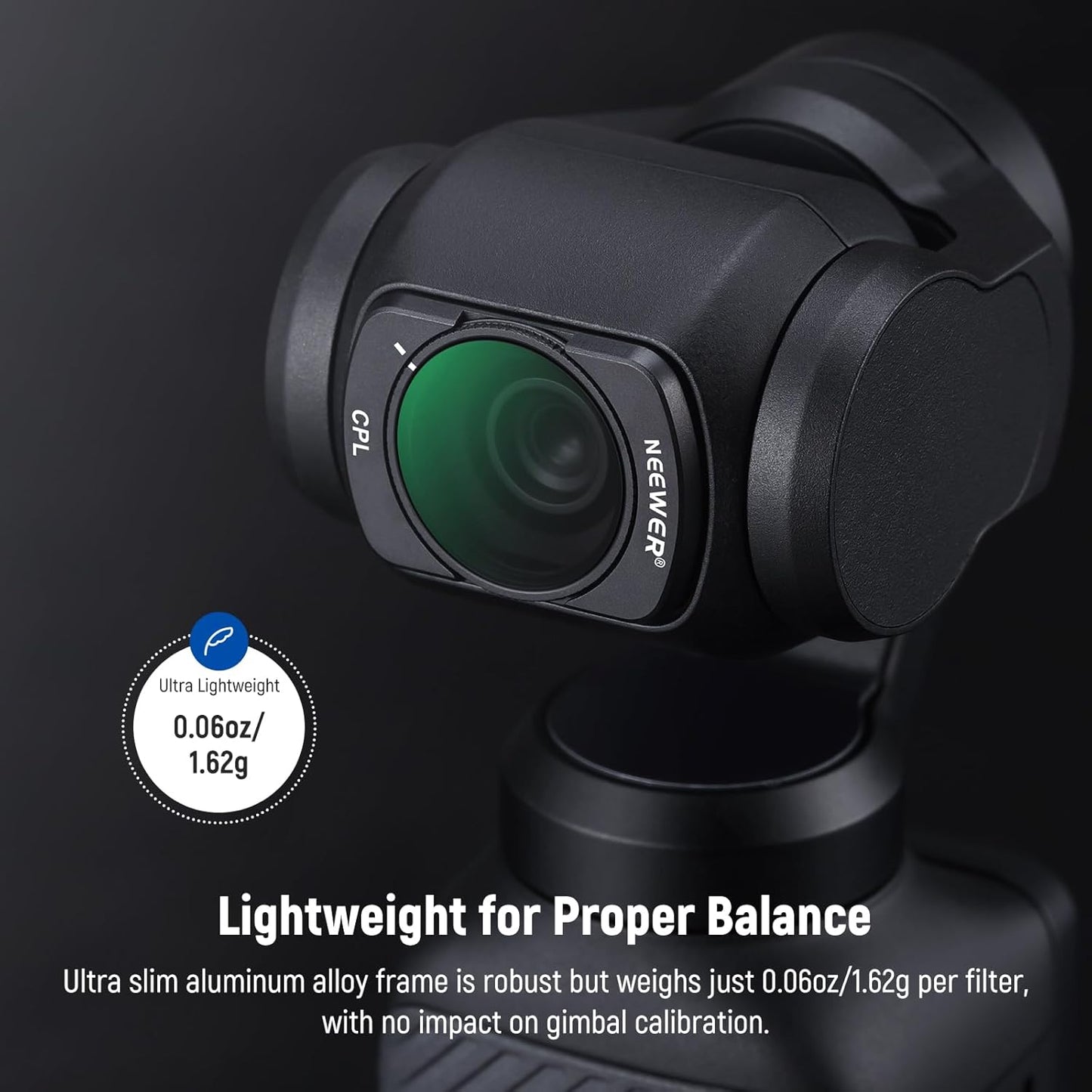 Neewer 10103329 Magnetic ND CPL UV Filter Set for DJI OSMO Pocket 3