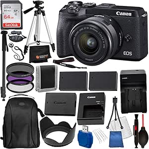 Canon EOS M6 Mark II Mirrorless Camera Kit with Viewfinder