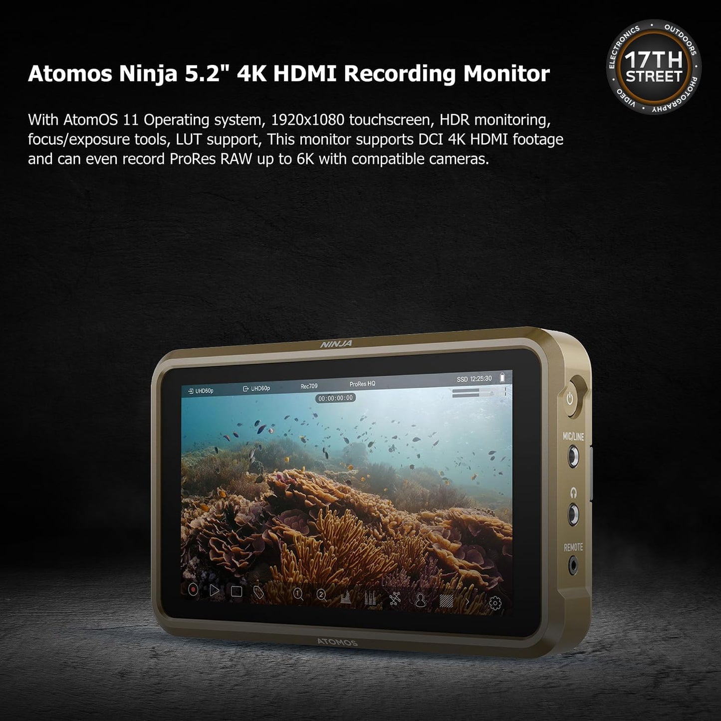 Atomos Ninja 5.2" 4K HDMI Recording Monitor Bundle