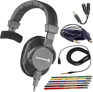 Beyerdynamic DT 252 80 Ohm Single Ear Broadcast Headphones Bundle