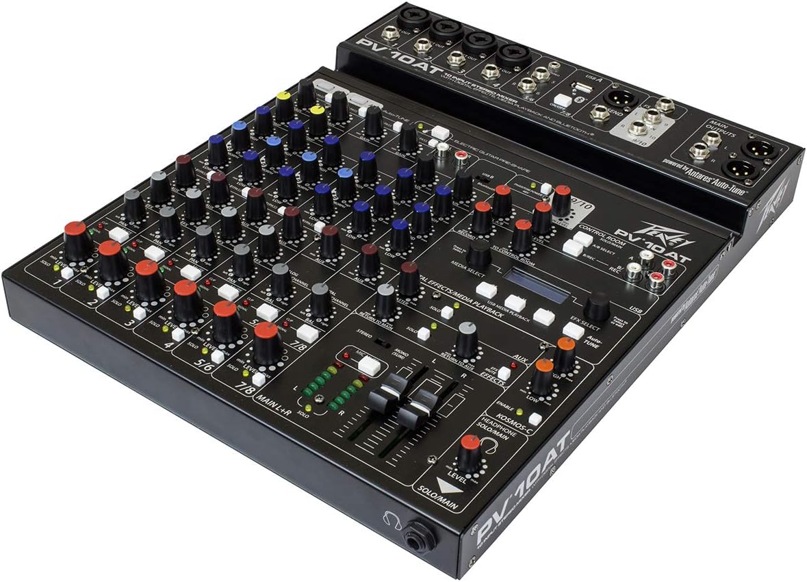 Peavey PV 10 AT 10-Channel Mixer Bluetooth Auto-Tune