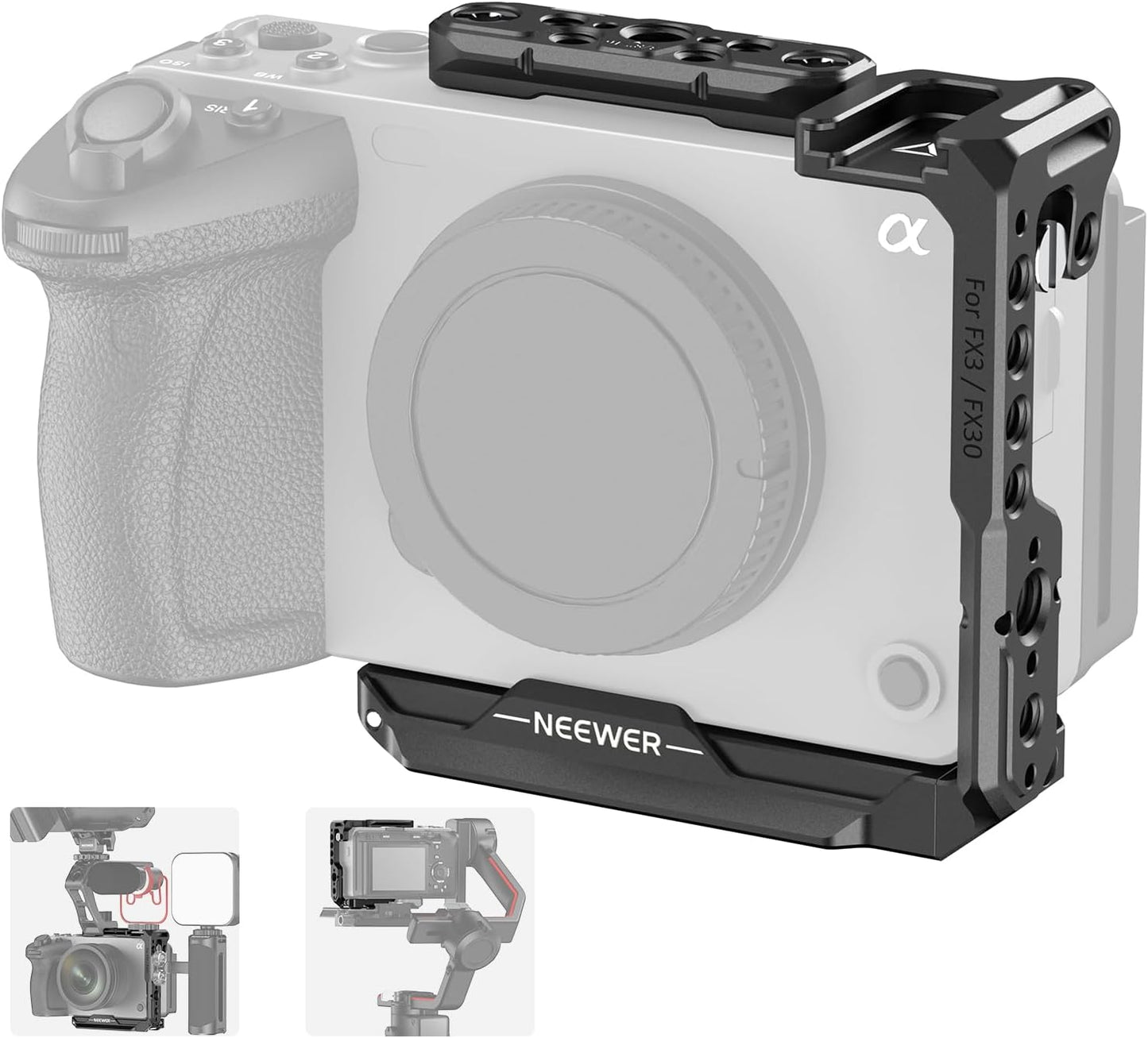 Neewer FX3 FX30 Half Cage Aluminum Video Rig CA046