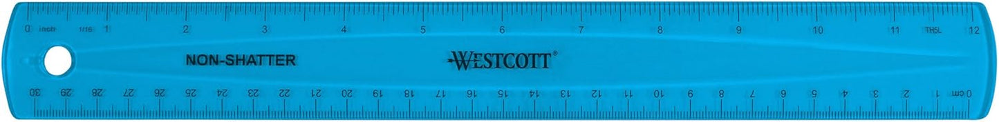 Westcott 14381 Shatterproof 12-Inch Ruler