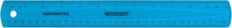 Westcott 14381 Shatterproof 12-Inch Ruler — main product image