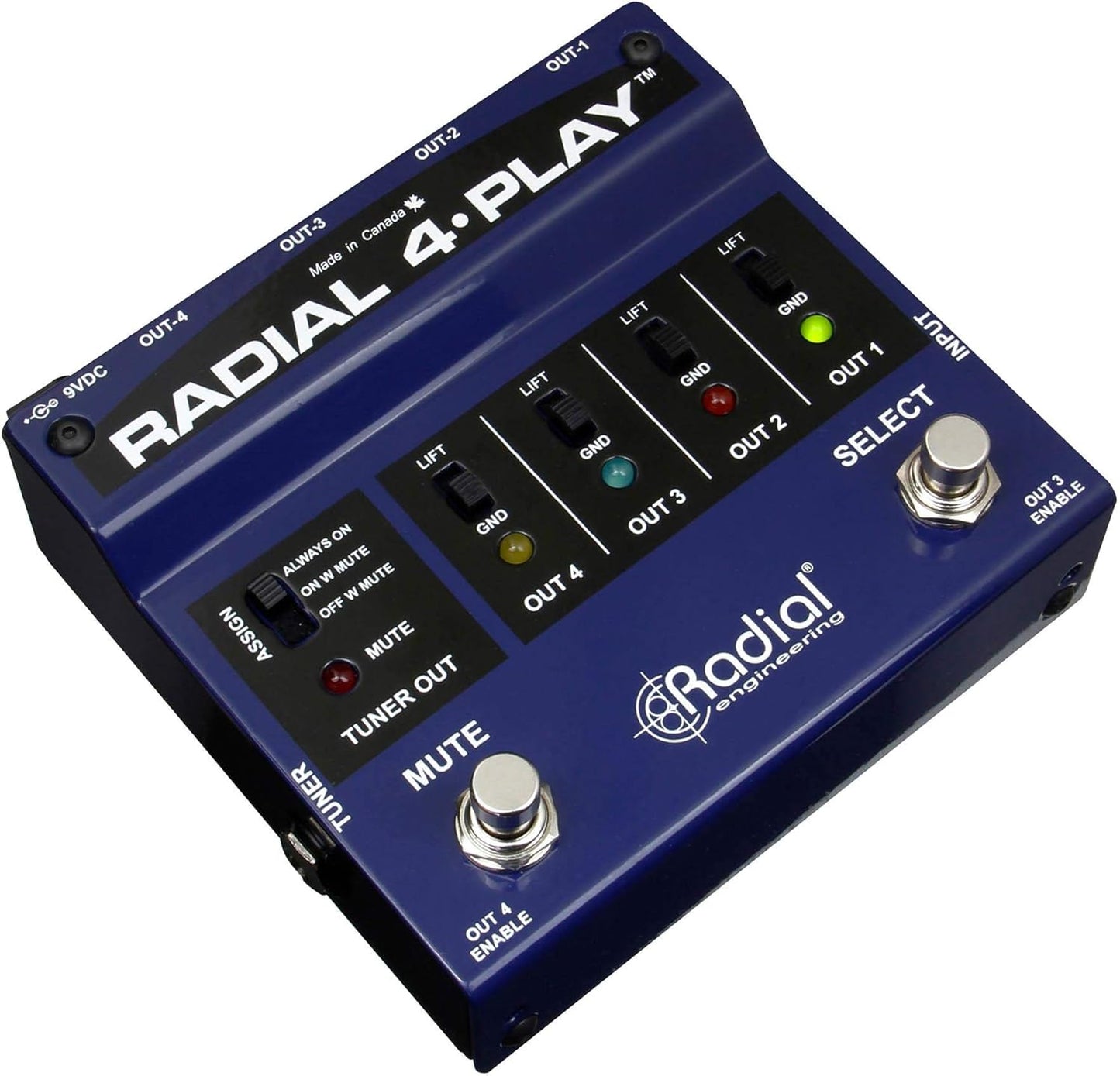 Radial Engineering R800 1432 4-Play Instrument Direct Box