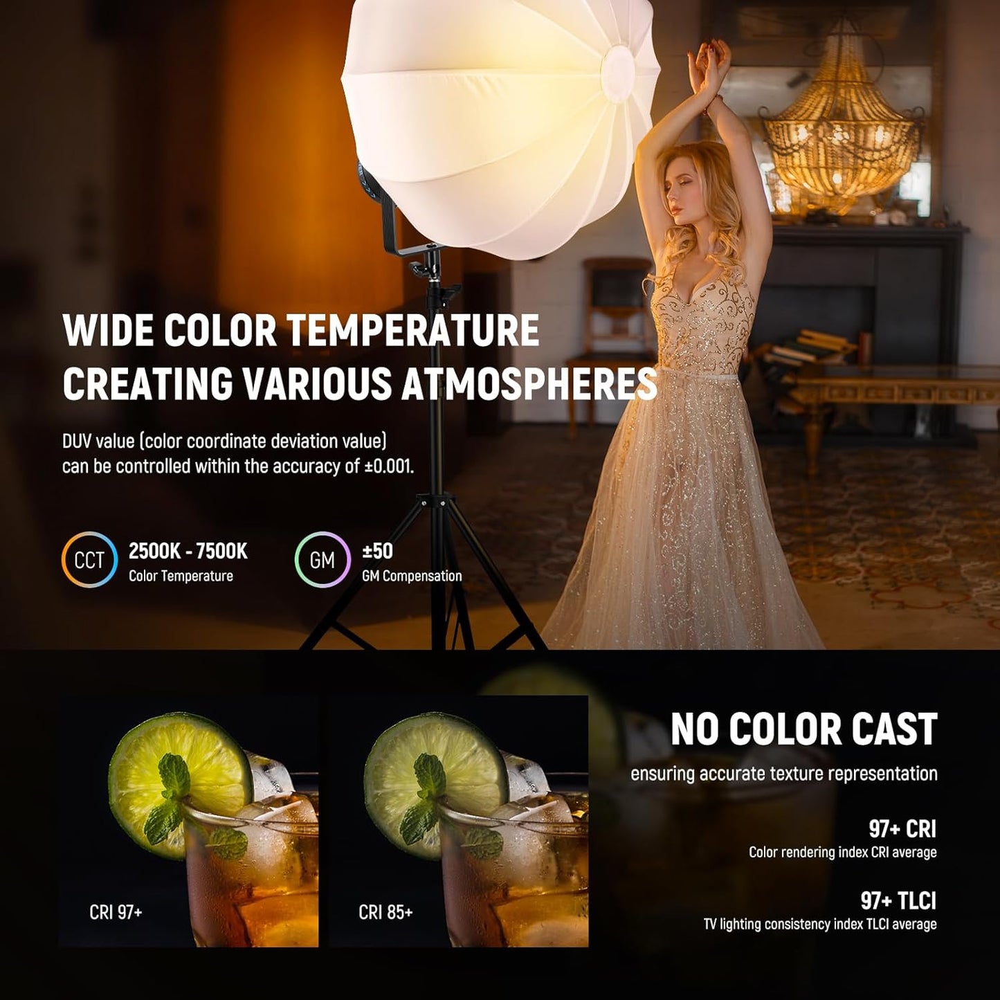 Neewer 300W RGB LED CB300C Video Light Kit