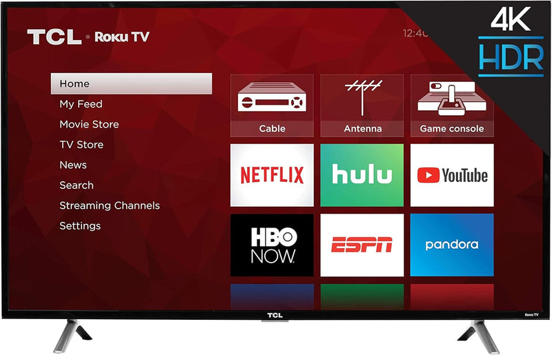 TCL 43S405 43-Inch 4K UHD HDR Roku Smart TV, 2017 Series — main product image