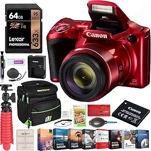 Canon E4CNPSSX420ISR PowerShot SX420 42x Zoom Camera Bundle