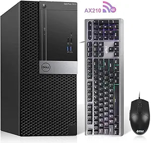 Dell OptiPlex 7040 PC Tower i5-6500, 16GB, 256GB SSD + 1TB HDD (Renewed)