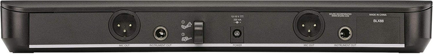 Shure BLX288/SM58-H10 Dual Wireless Vocal Microphone System