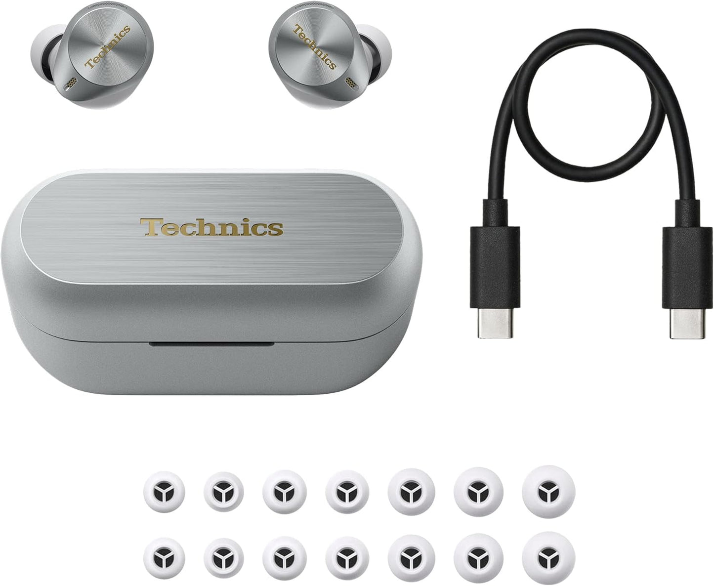 Technics EAH–AZ80-S Wireless Noise-Canceling Earbuds
