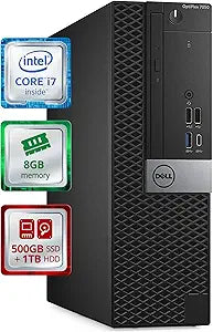 Dell 7050 OptiPlex i7 Small Form Factor Renewed Desktop