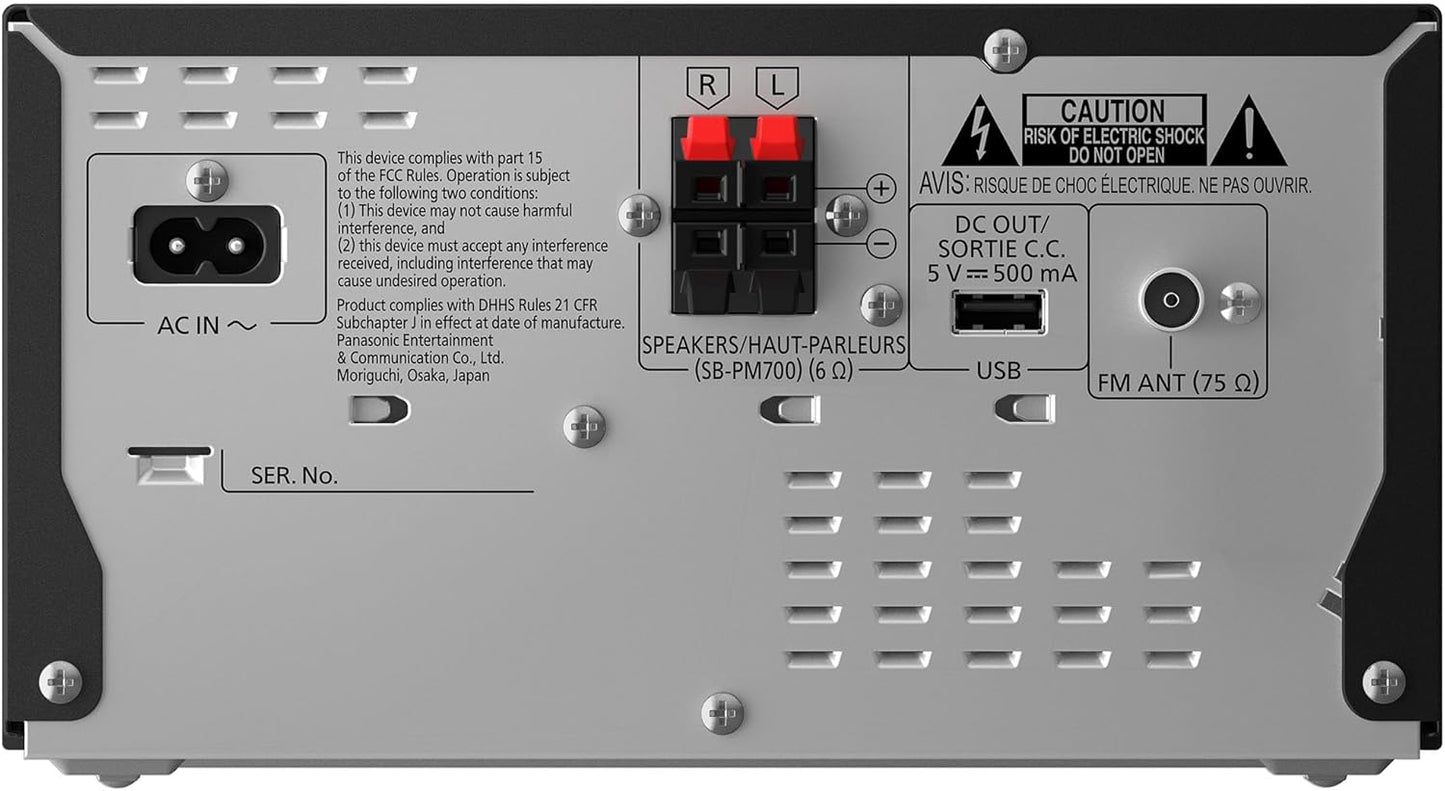 Panasonic SCPM700 80W Bluetooth Compact Stereo System