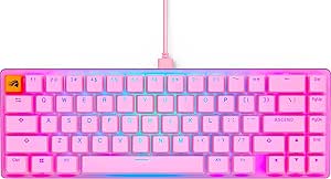 Glorious TKL Cute Pink Mechanical Gaming Keyboard 65%