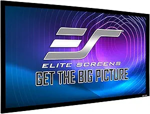 Elite Screens ER156C-SB9 Sable Frame StarBright 9 - ALR Fixed Projector Screen