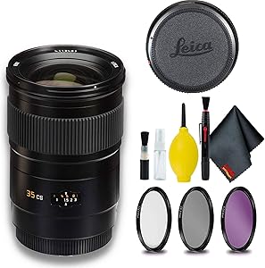 Leica 11064 Summarit-S 35mm f/2.5 ASPH Lens Bundle
