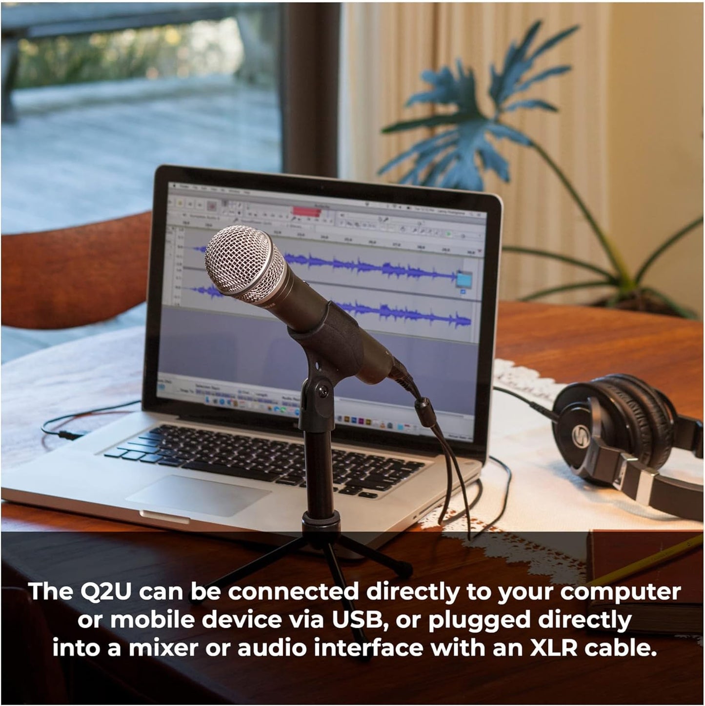 Samson Q2U USB Microphone Recording Podcasting Bundle
