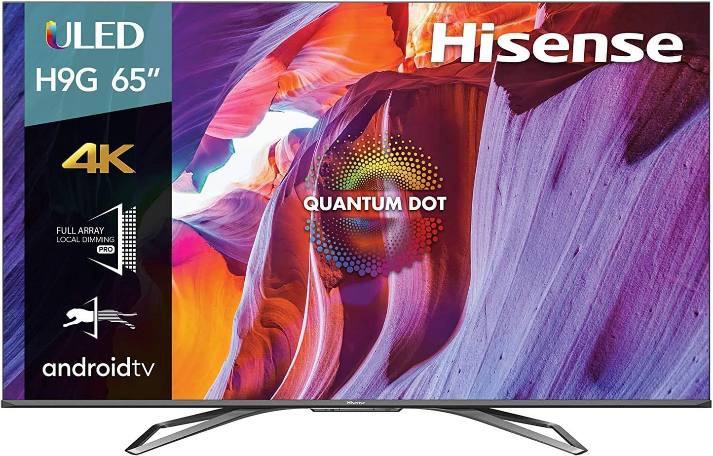 Hisense 65H9G 65-Inch 4K ULED Smart TV Sound Bar Bundle