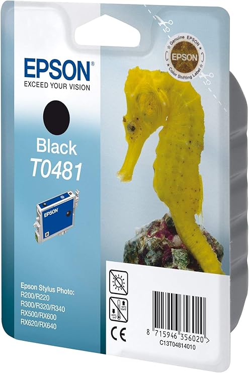 Epson C13T04814010 Seahorse T0481 Black Ink Cartridge