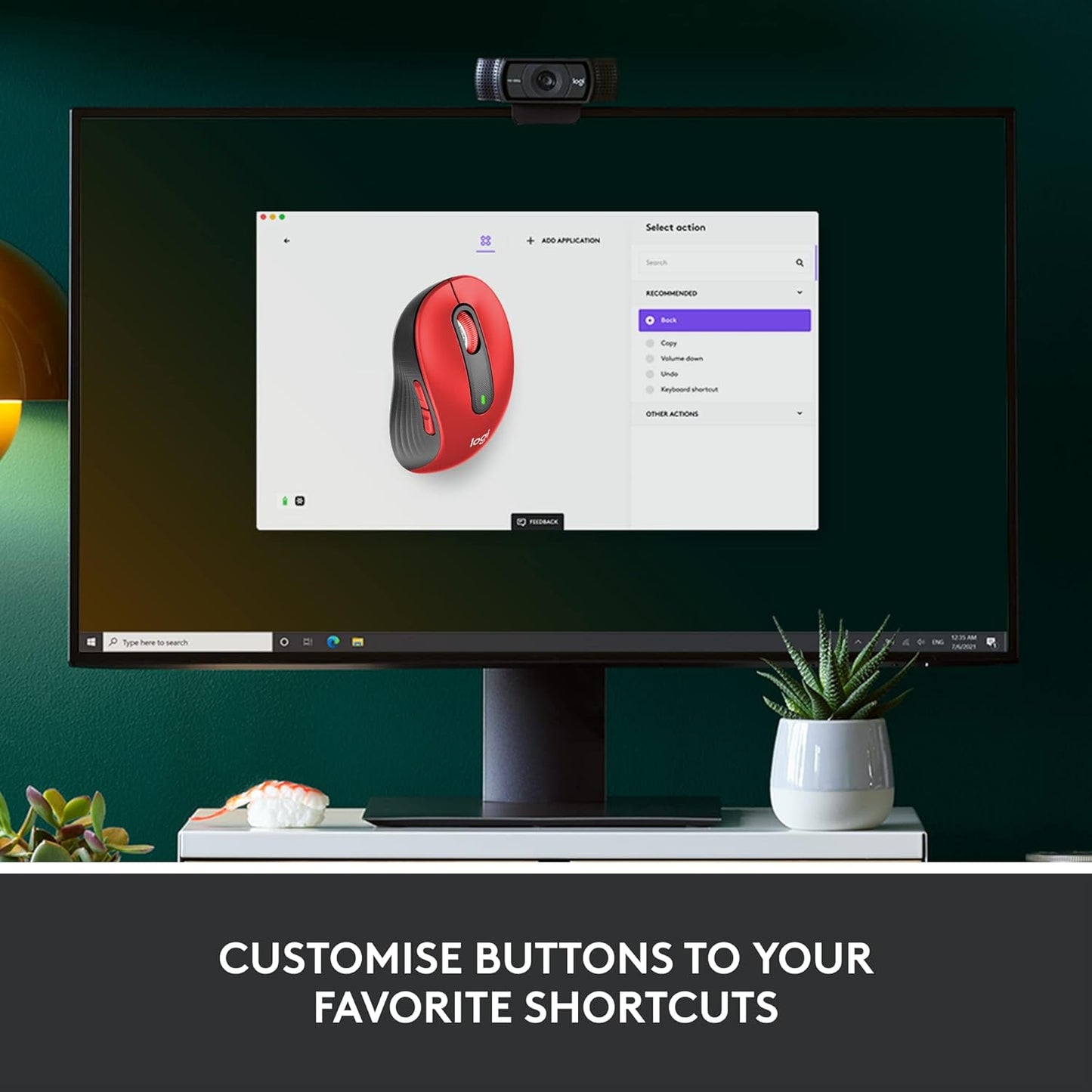 Logitech Signature M650 L Wireless Mouse - Classic Red (Renewed)