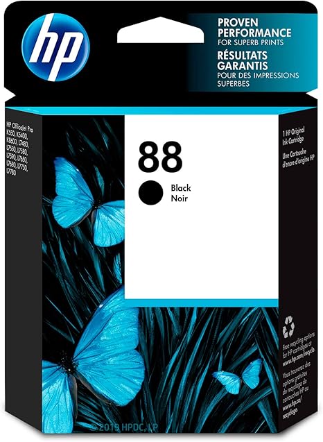 HP 88 Black Ink Cartridge - C9385AN (Discontinued) — main product image