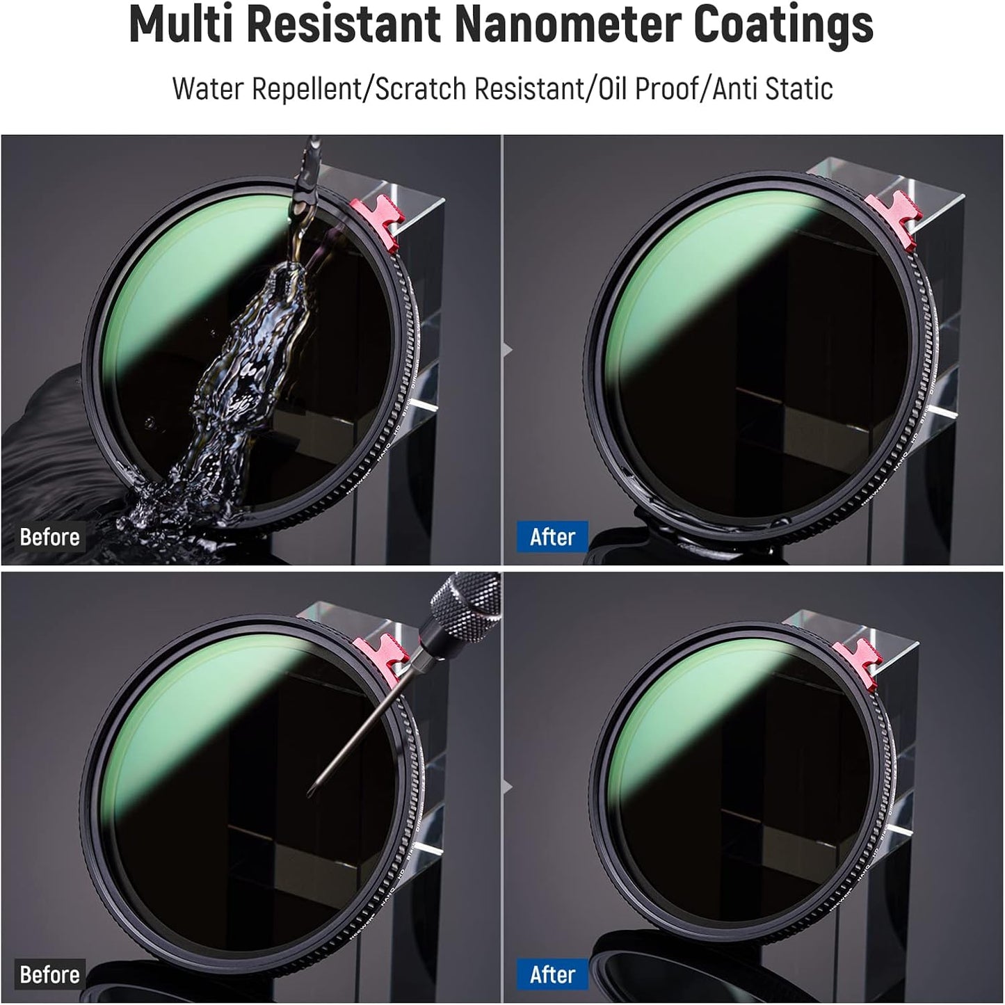 Neewer 77mm Black Diffusion 1/4 with ND2-ND32 Filter