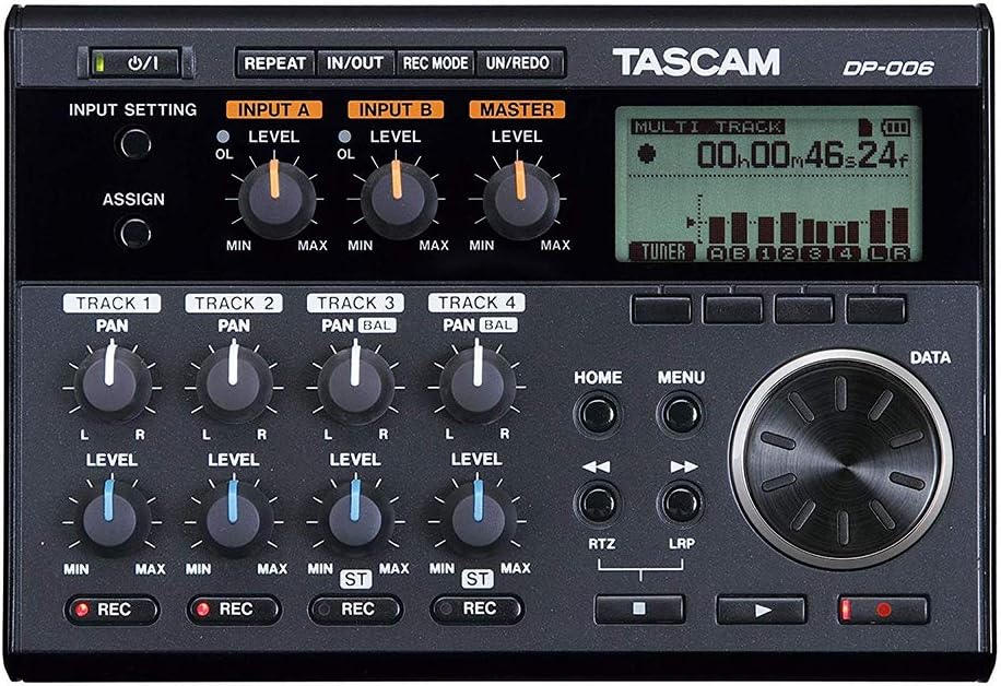 Tascam DP-008EX 6-Track Pocketstudio Recording Bundle